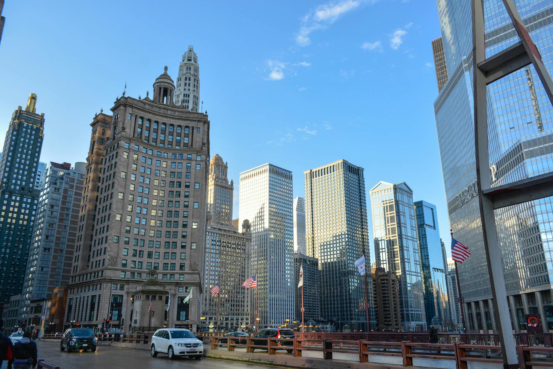 Downtown Chicago's skyline of historic and modern towers